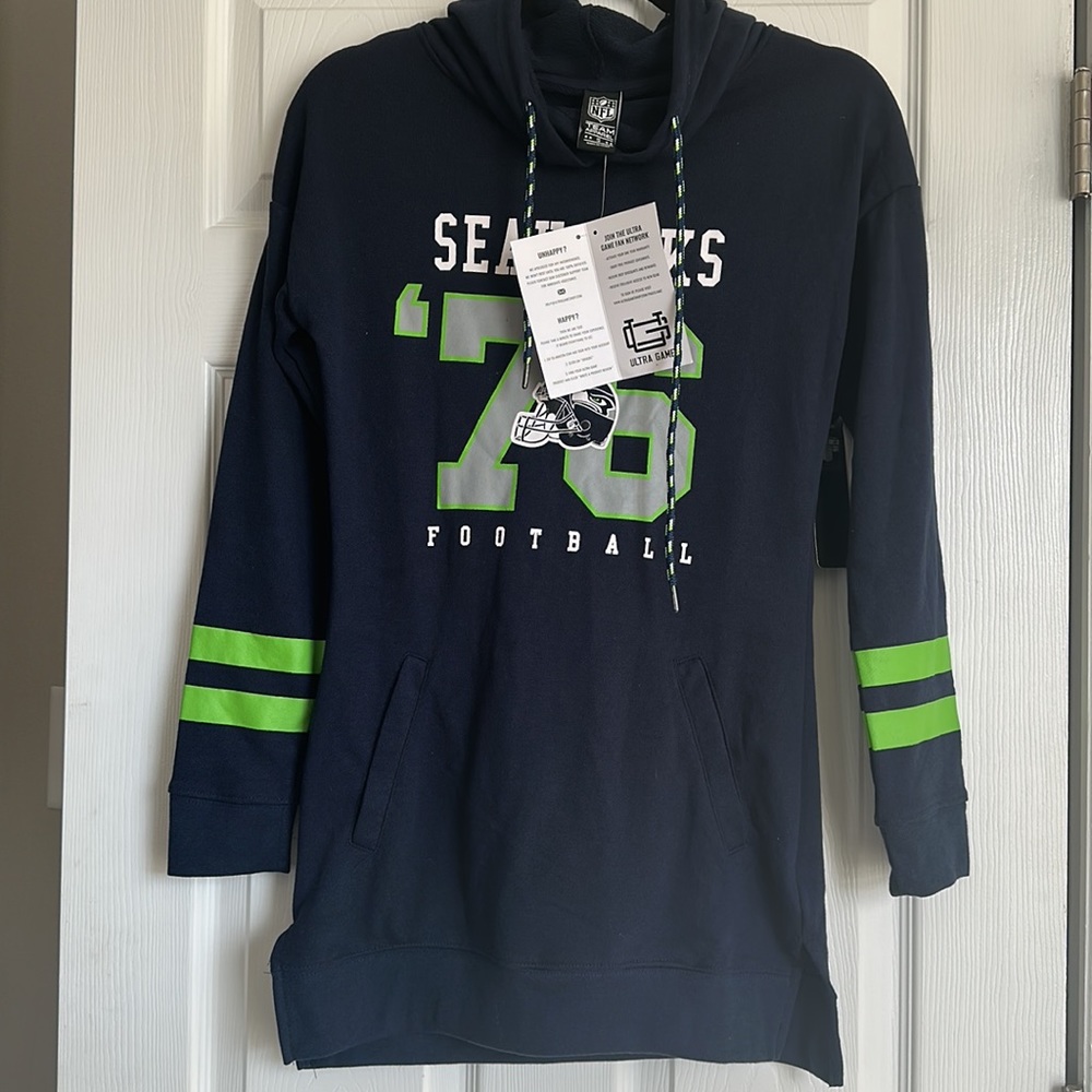 🌼 NFL SEATTLE SEAHAWKS LIGHTWEIGHT HOODIE WOMEN'S  SIZE SMALL‎